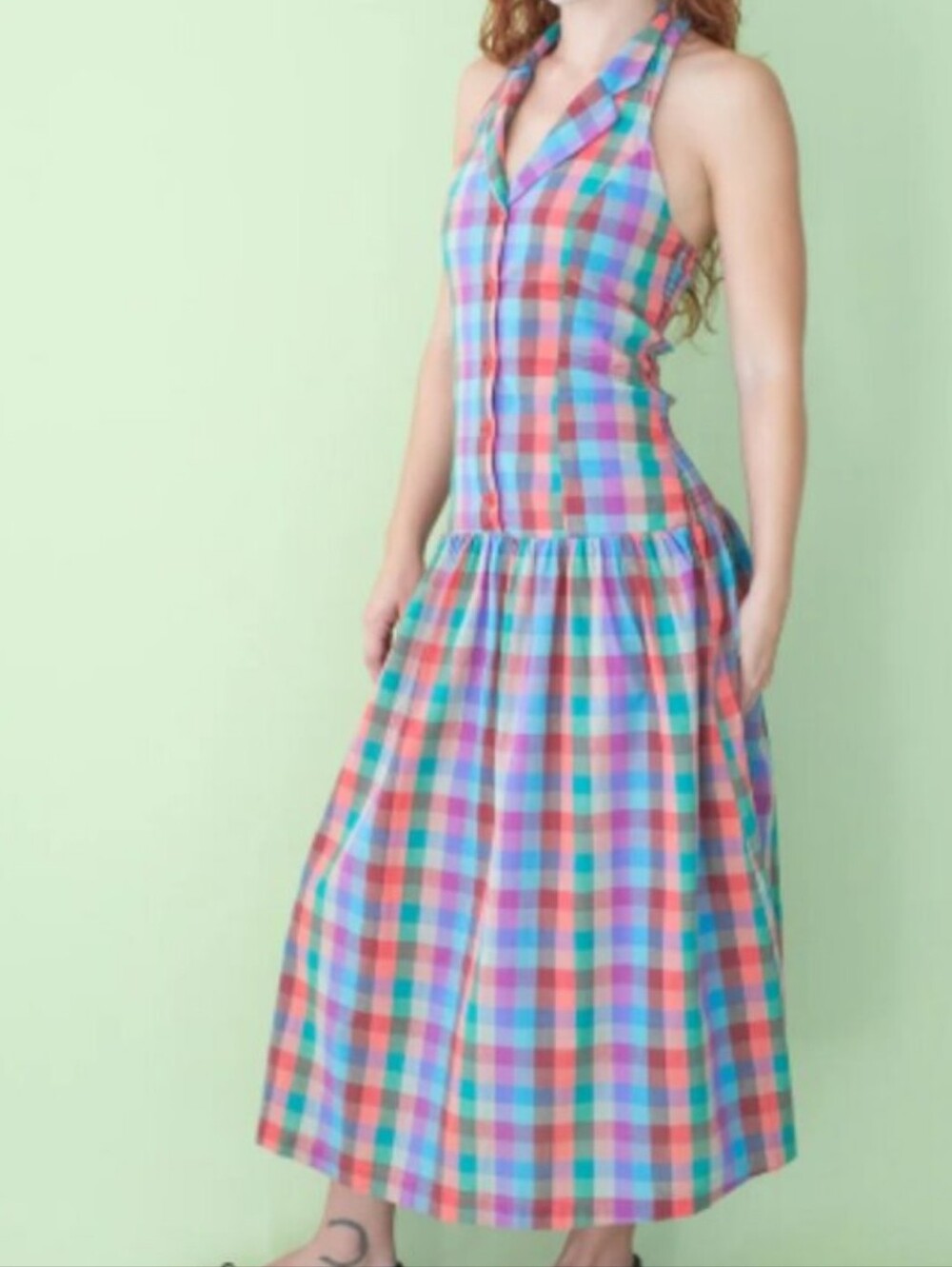 Vaughn Dress Lisa Says Gah - Colorburst Plaid